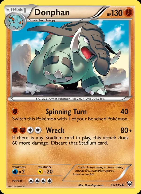 Donphan card in English