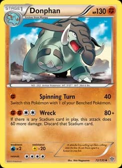 Donphan card in English