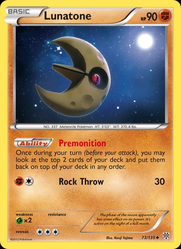Lunatone card in English