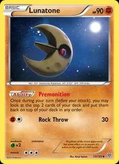 Lunatone card in English
