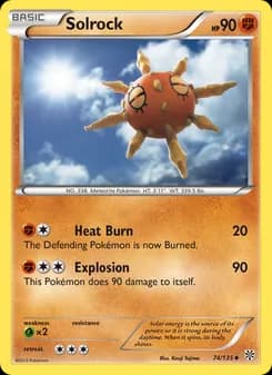 Solrock card in English