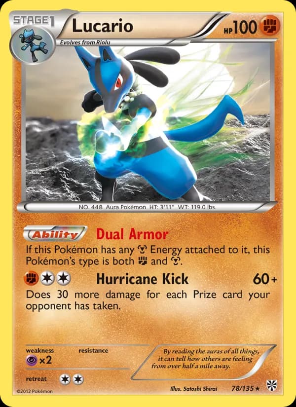 Lucario card in English