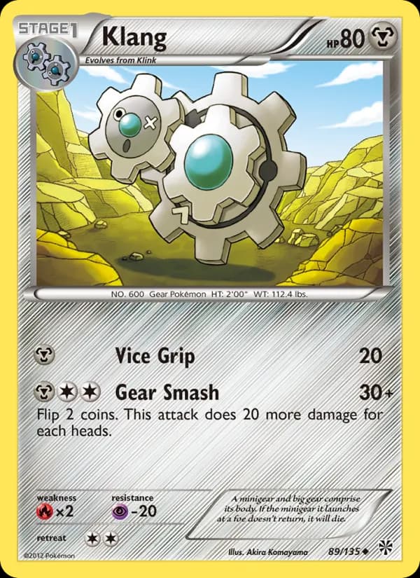 Klang card in English