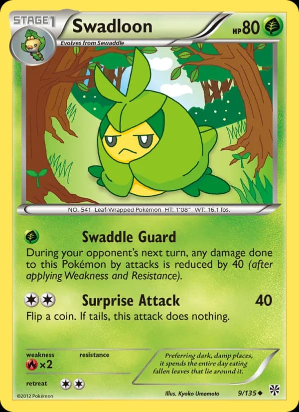 Swadloon card in English