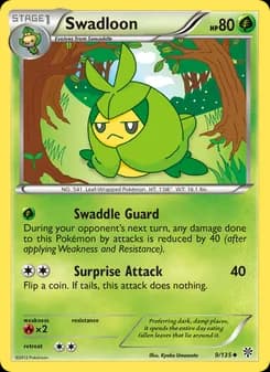 Swadloon card in English