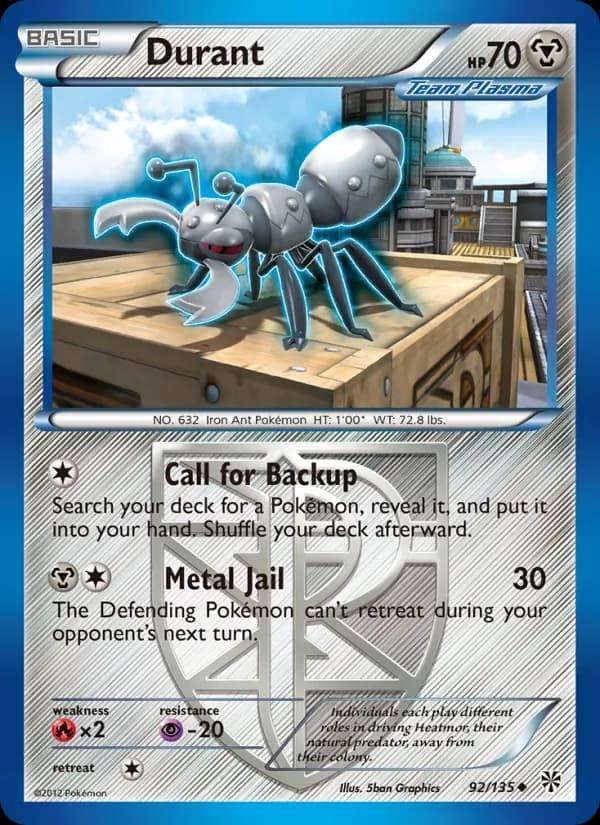 Durant card in English