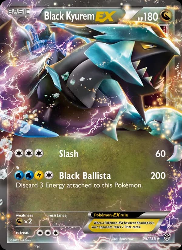 Black Kyurem-EX card in English