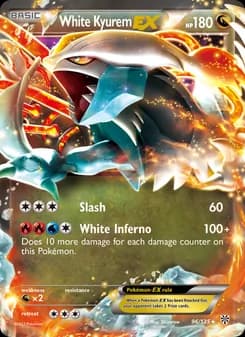 White Kyurem-EX card in English