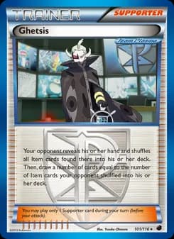 Ghetsis card in English