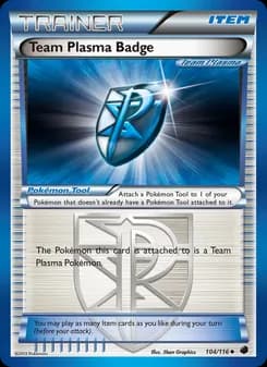 Team Plasma Badge card in English