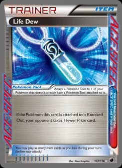 Life Dew card in English