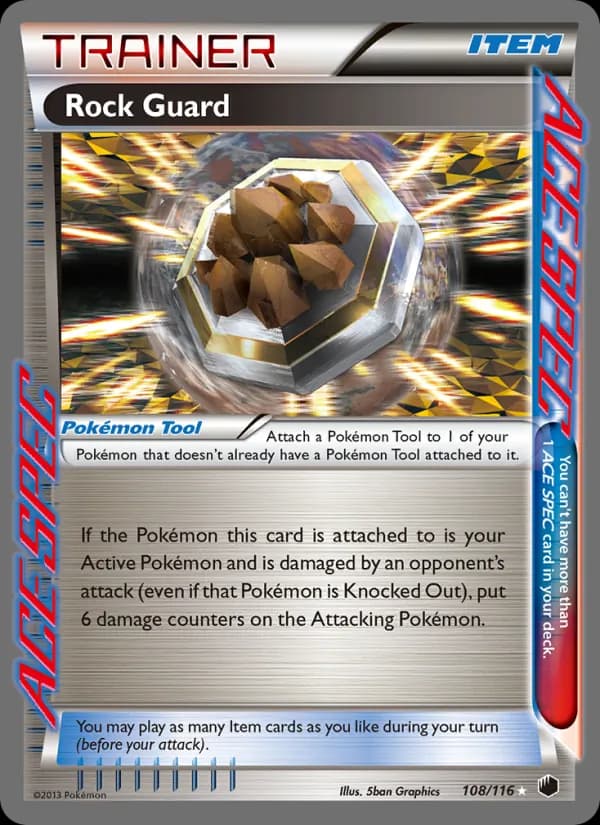Rock Guard card in English