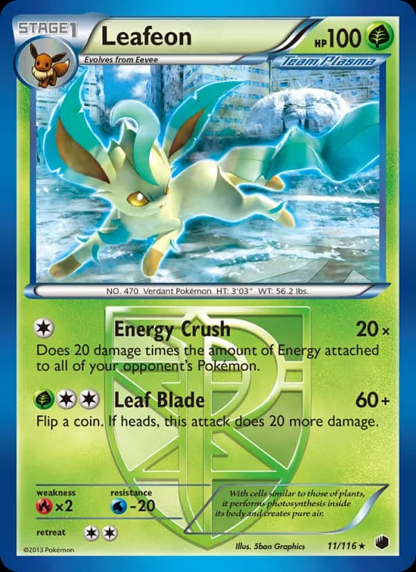Leafeon card in English