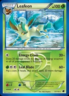 Leafeon card in English
