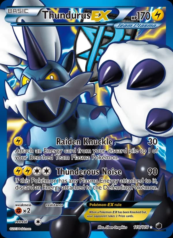 Thundurus-EX card in English