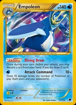 Empoleon card in English