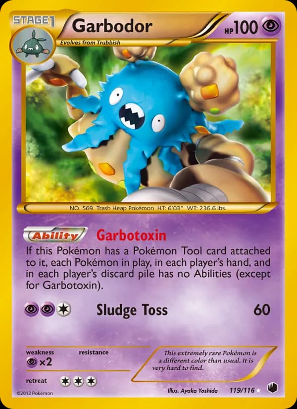 Garbodor card in English