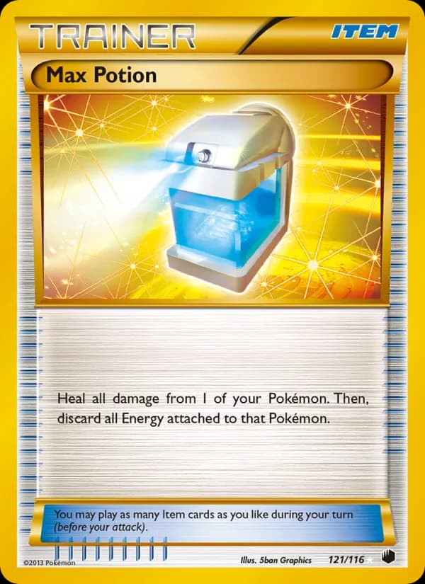 Max Potion card in English