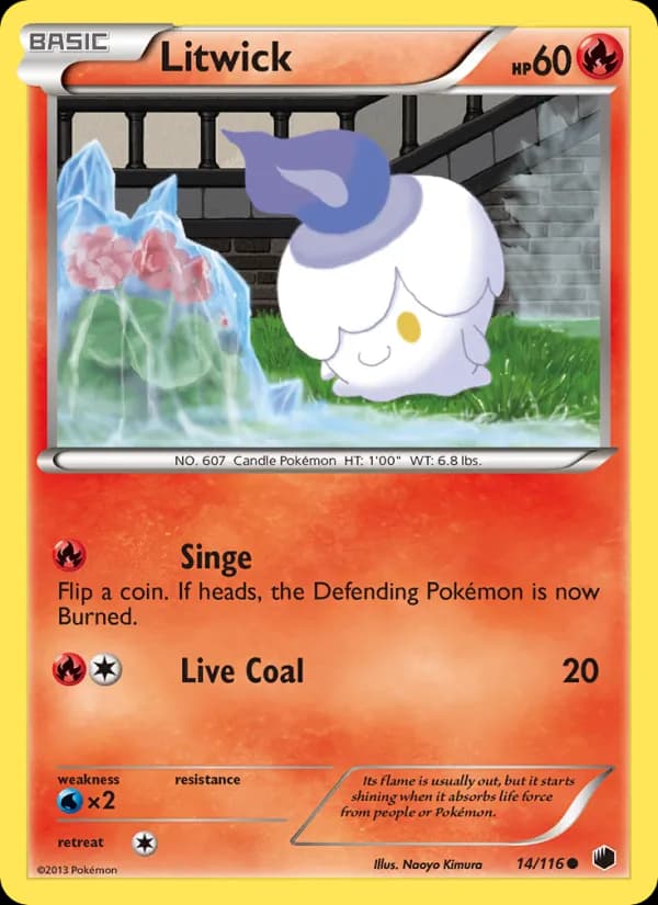 Litwick card in English