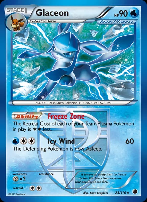 Glaceon card in English