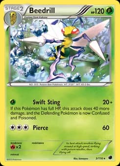 Beedrill card in English