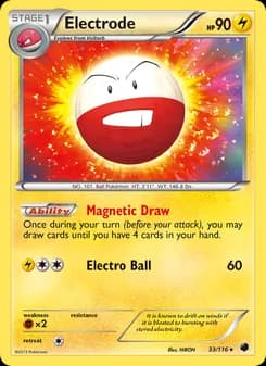 Electrode card in English