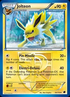 Jolteon card in English