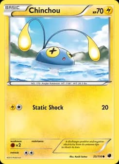 Chinchou card in English