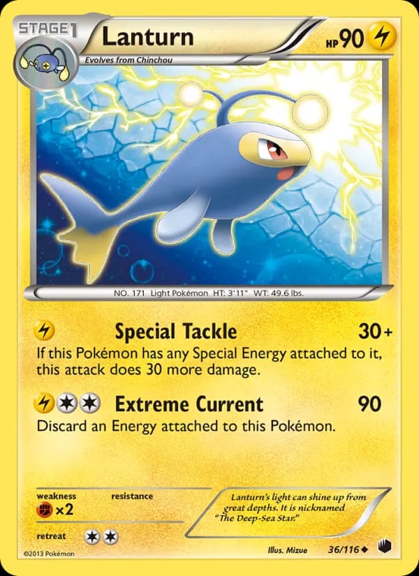 Lanturn card in English