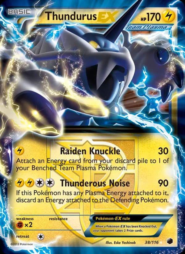 Thundurus-EX card in English