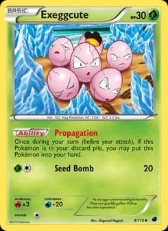 Exeggcute card in English