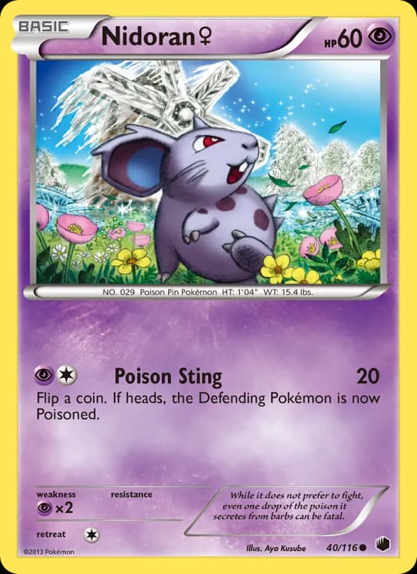 Nidoran♀ card in English