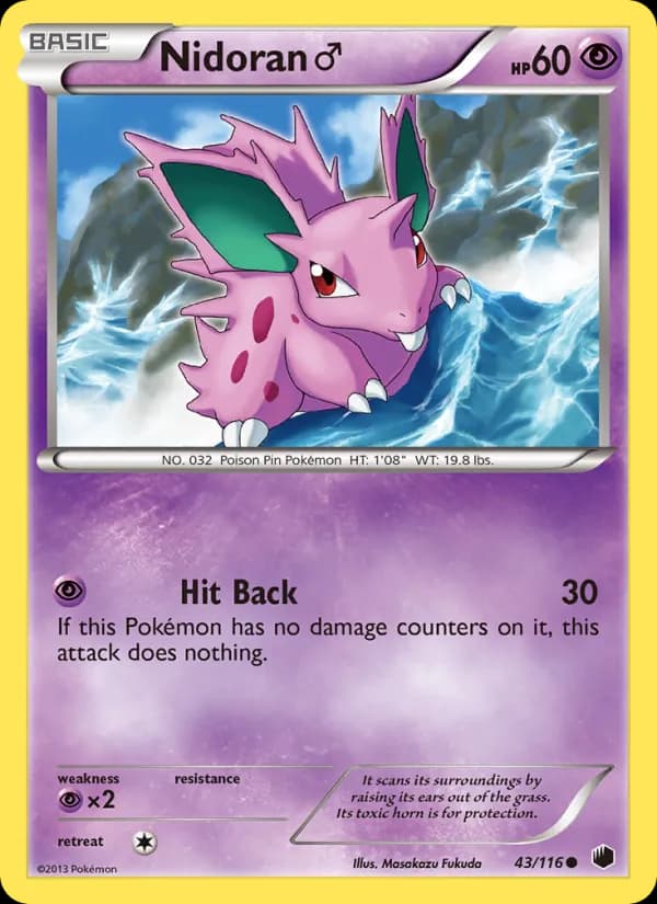 Nidoran♂ card in English