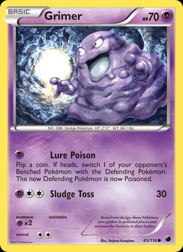 Grimer card in English