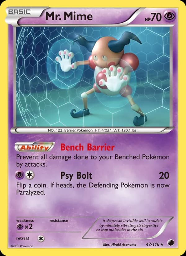 Mr. Mime card in English