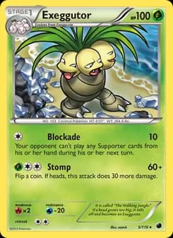 Exeggutor card in English
