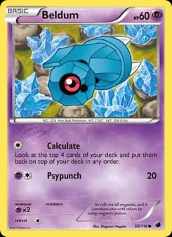 Beldum card in English