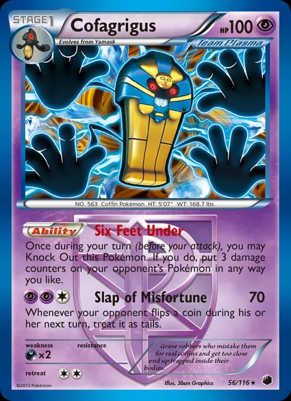 Cofagrigus card in English