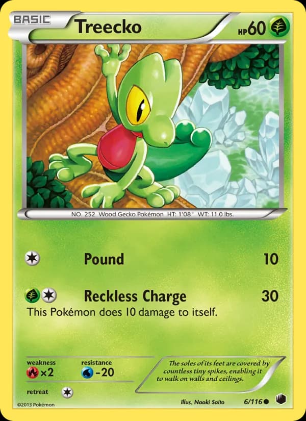 Treecko card in English