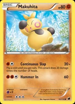 Makuhita card in English