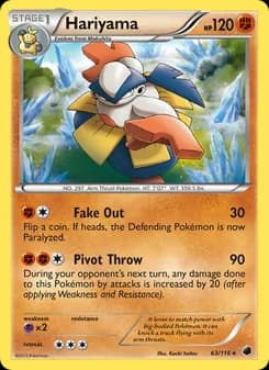 Hariyama card in English