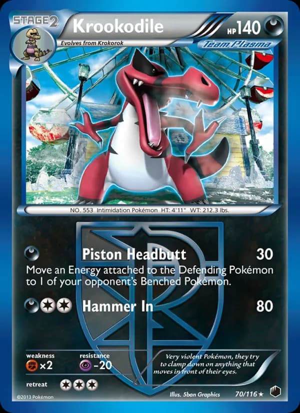 Krookodile card in English