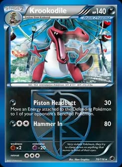 Krookodile card in English