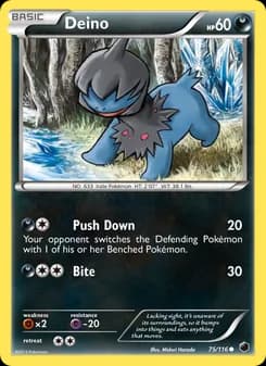 Deino card in English