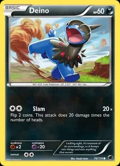 Deino card in English