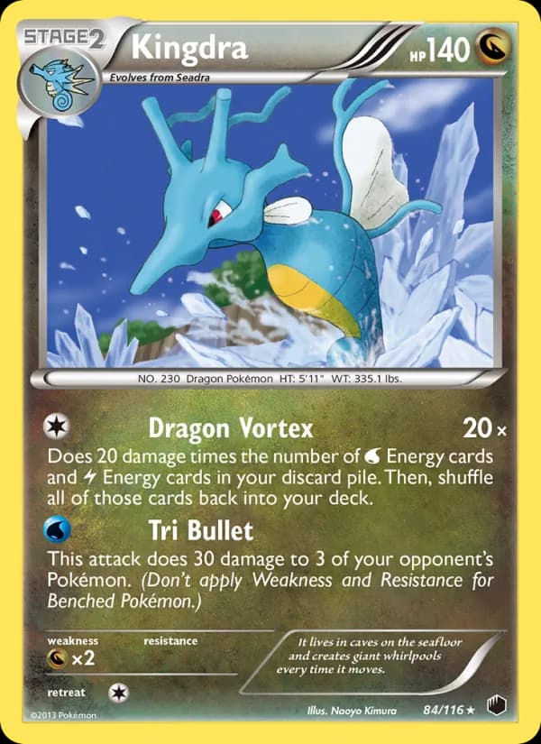 Kingdra card in English