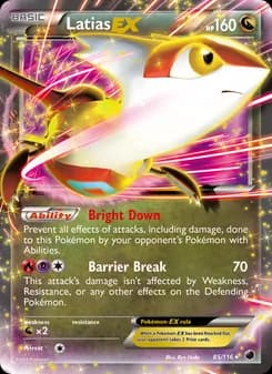 Latias-EX card in English