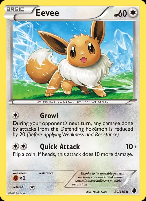 Eevee card in English