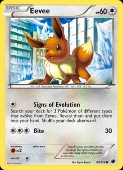 Eevee card in English
