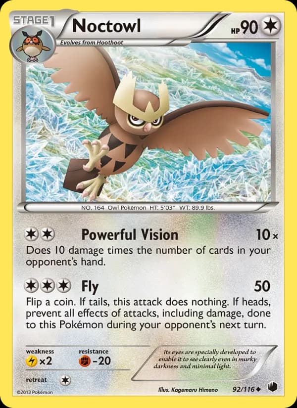 Noctowl card in English